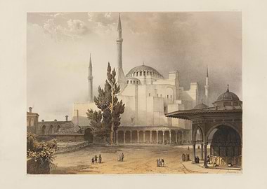 Hagia Sophia, Istanbul, Historical Print