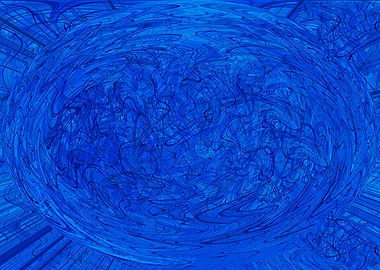 Abstract Blue Swirl GHJ1