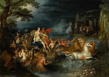 Neptune and Amphitrite painting