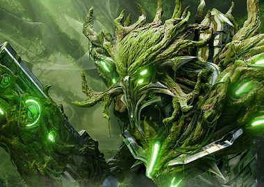 Moss-covered Robot Guardian