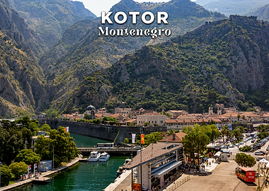 Kotor, Montenegro: Cityscape and Mountains