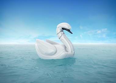 Robotic Swan on Water