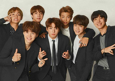 BTS Group Portrait in Black Suits