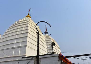 Hindu Temple Architecture with Clear Sky