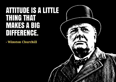 Winston Churchill Quote Poster