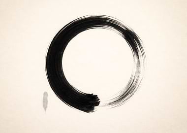 Enso Circle Zen Brush Stroke