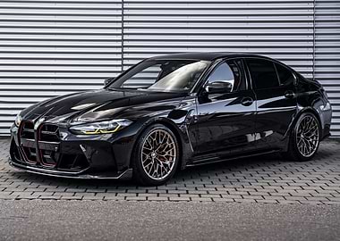 Sleek Black BMW M3 Sedan