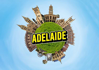 Adelaide Cityscape Globe