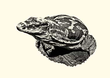 Monitor Lizard Illustration