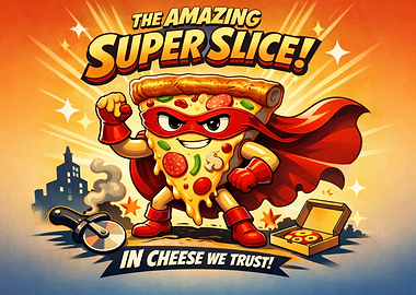 The Amazing Super Slice Cartoon