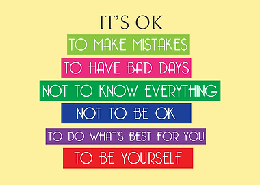 Inspirational Quote: It's OK