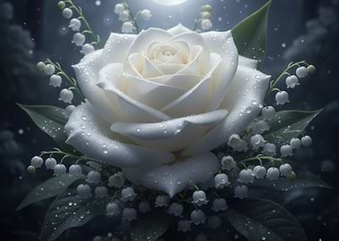 White Rose and Lily of the Valley