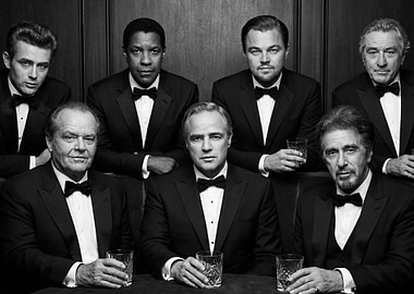 Hollywood Legends in Black and White