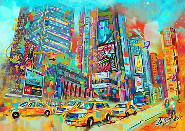 Vibrant Timesquare NYC