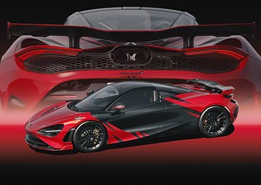 McLaren 750S Red and Black