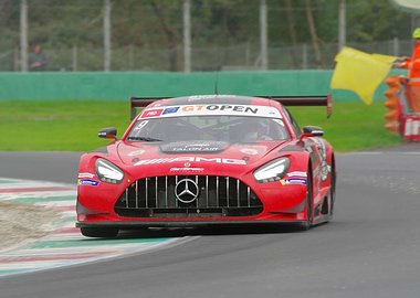 Red Mercedes-AMG GT3 Race Car