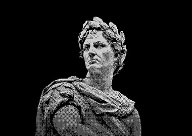 Caesar Statue Pixel Art