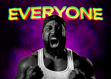 Glitch Intensity - Neon Fitness Art