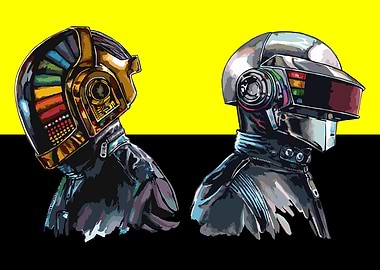 Daft Punk Duo Portrait