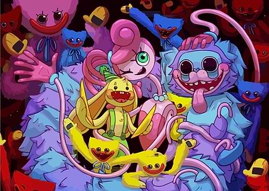 Poppy Playtime characters illustration