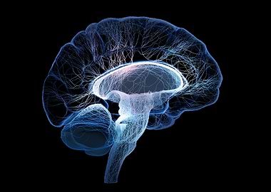 Human Brain Anatomy Illustration