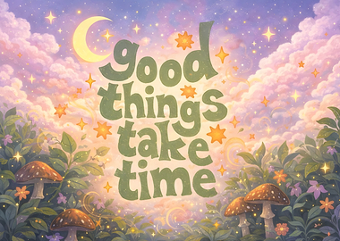 Good Things Take Time Illustration