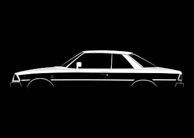626 Coupe (1978) Silhouette