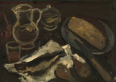 Still Life with Bread and Pitcher