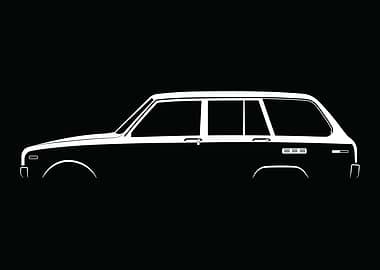 1300 Wagon (1973) Silhouette