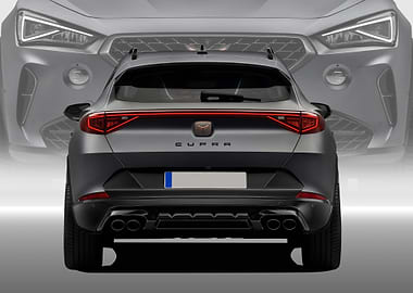Gray Cupra Formentor Rear View