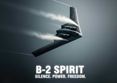 B-2 Spirit Stealth Bomber in Flight
