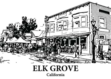 Elk Grove California Streetscape