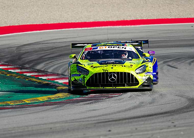 Lime Green AMG GT Race Car