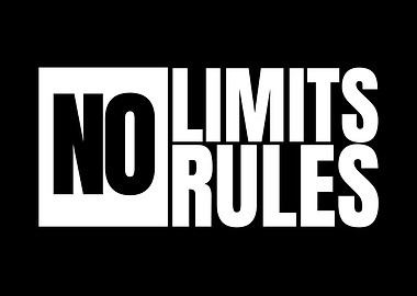 No Limits Rules Text Art
