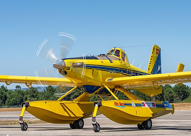 Yellow Fire Boss Air Tractor AT-802F
