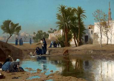 Egyptian Women at the River