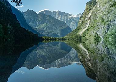 Mountain Reflection on Lake Obersee