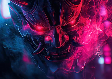 Cyberpunk Oni Mask