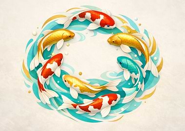 Koi Fish Circle