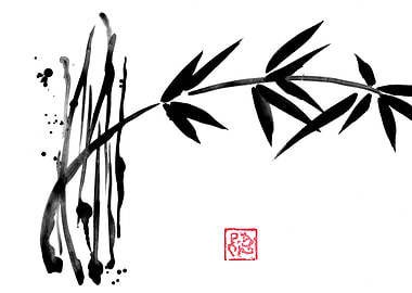 Bamboo Ink Painting