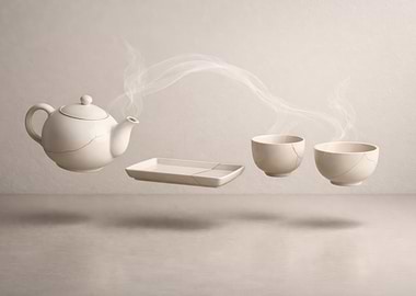 Kintsugi Tea Set Still Life