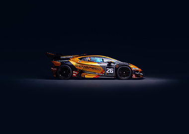 Lamborghini Race Car Studio Shot