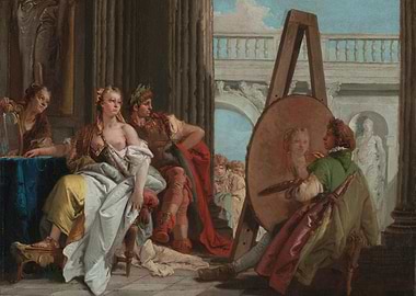 Artist Painting a Portrait