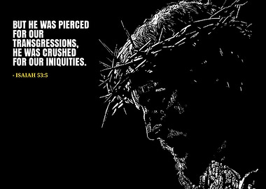 Jesus Christ Crown of Thorns Silhouette