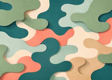 Abstract Organic Shapes Pattern