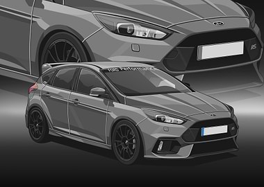 Ford Focus RS Illustration