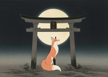 Red Fox Torii Gate