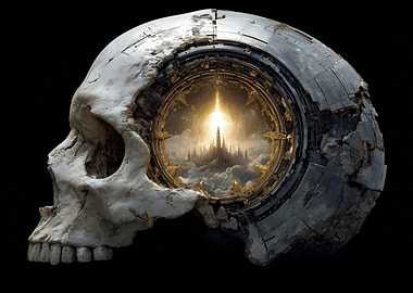Cyberpunk Skull Portal