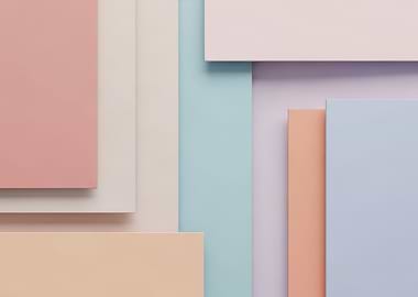 Pastel Geometric Overlap