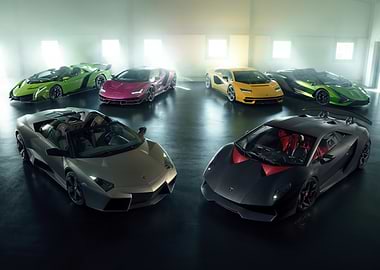 Collection of Lamborghini Supercars